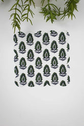 Decorative Leaf Motif Patterned Laser Cut Cocktail Napkin 1 Piece